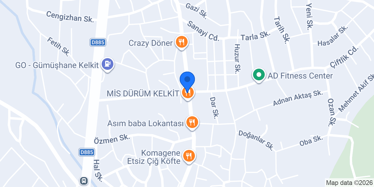 Kelkit Yıldırım nakliye konumu