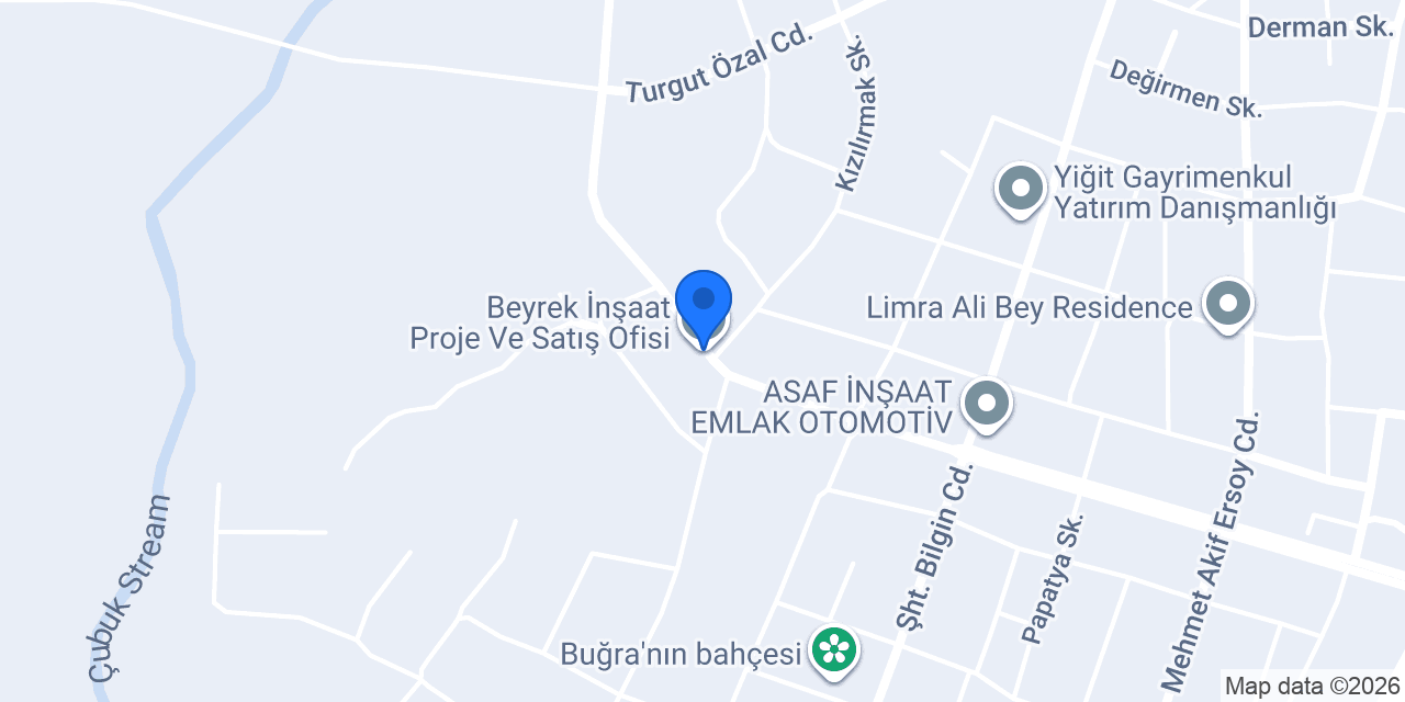Beyrek İnşaat Proje Ve Satış Ofisi konumu