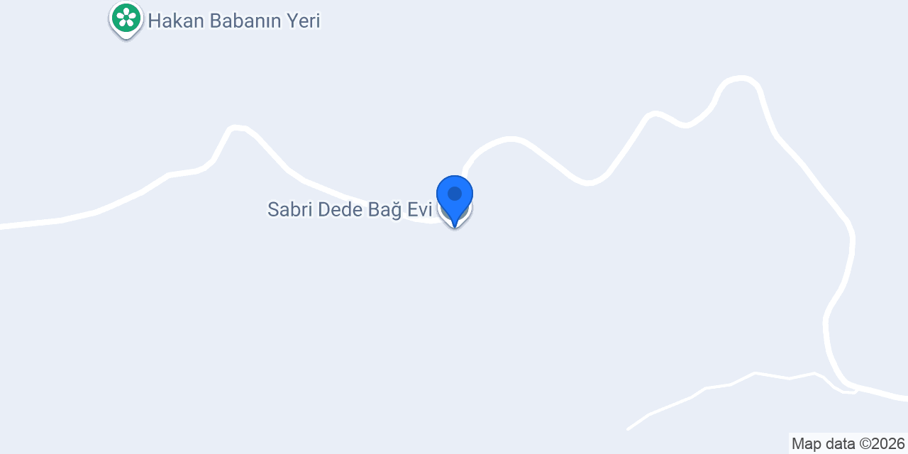 Sabri Dede Bağ Evi konumu