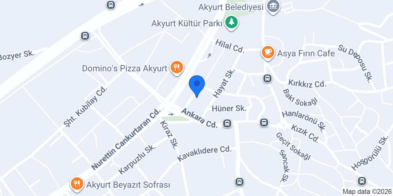 Akyurt Sonay Sürücü Kursu konumu