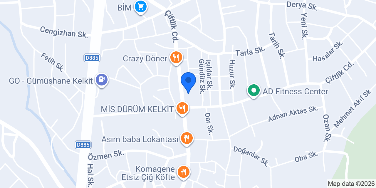 Fisek İş Makinaları Surucu Kursu konumu