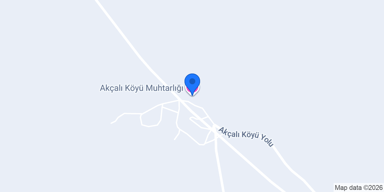 Akçalı Köyü Muhtarlığı konumu