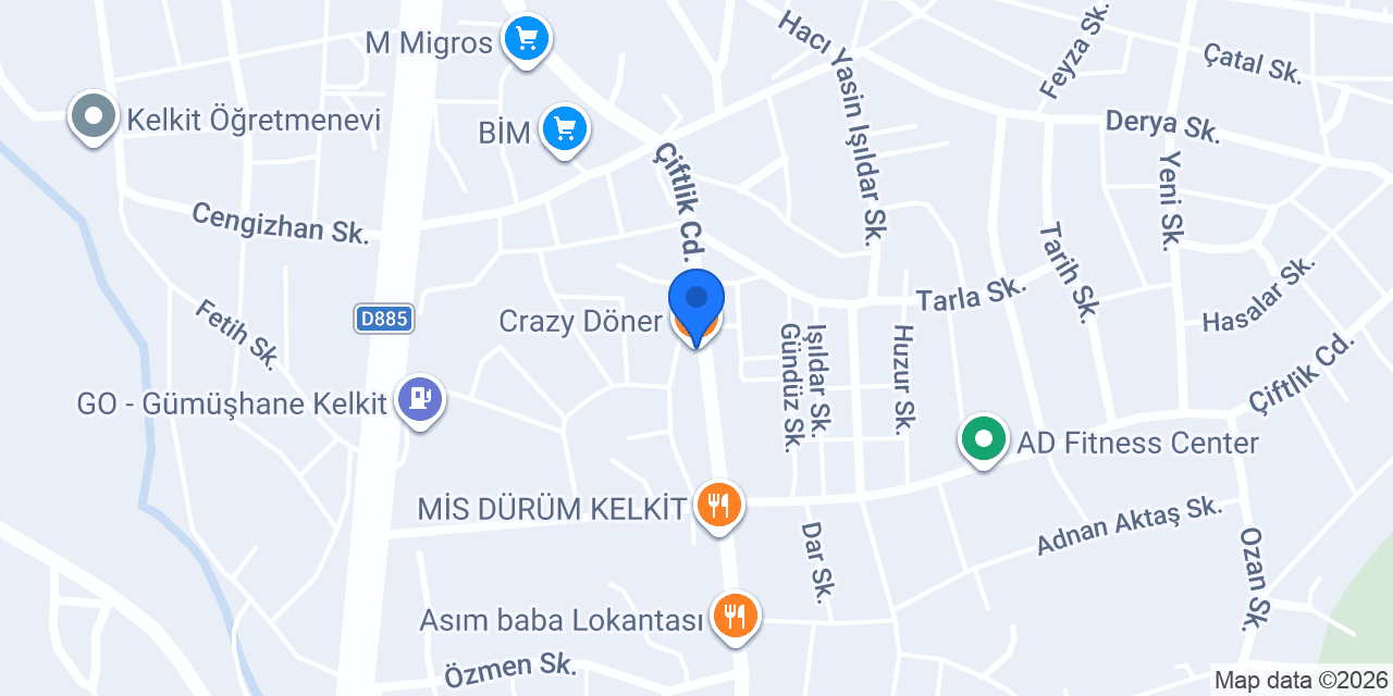 Crazy Döner konumu