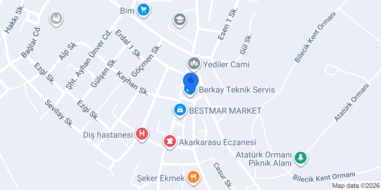 Berkay Teknik Servis konumu