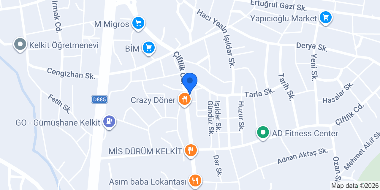 Kelkit Eylül Çicek Çikolata Organizasyon konumu