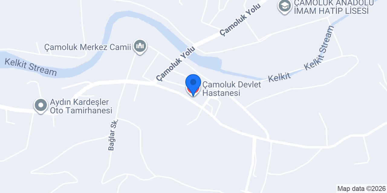 Çamoluk Devlet Hastanesi konumu