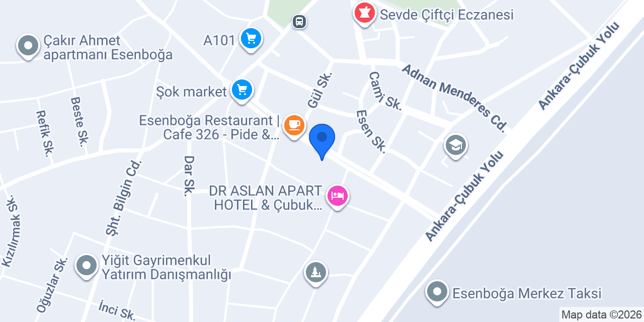 Esenboğa Gençlik döner konumu