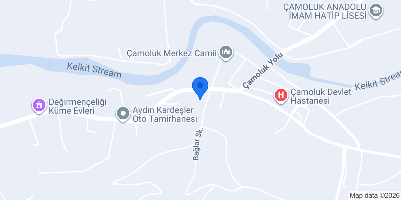 Çamoluk Mal Müdürlüğü konumu