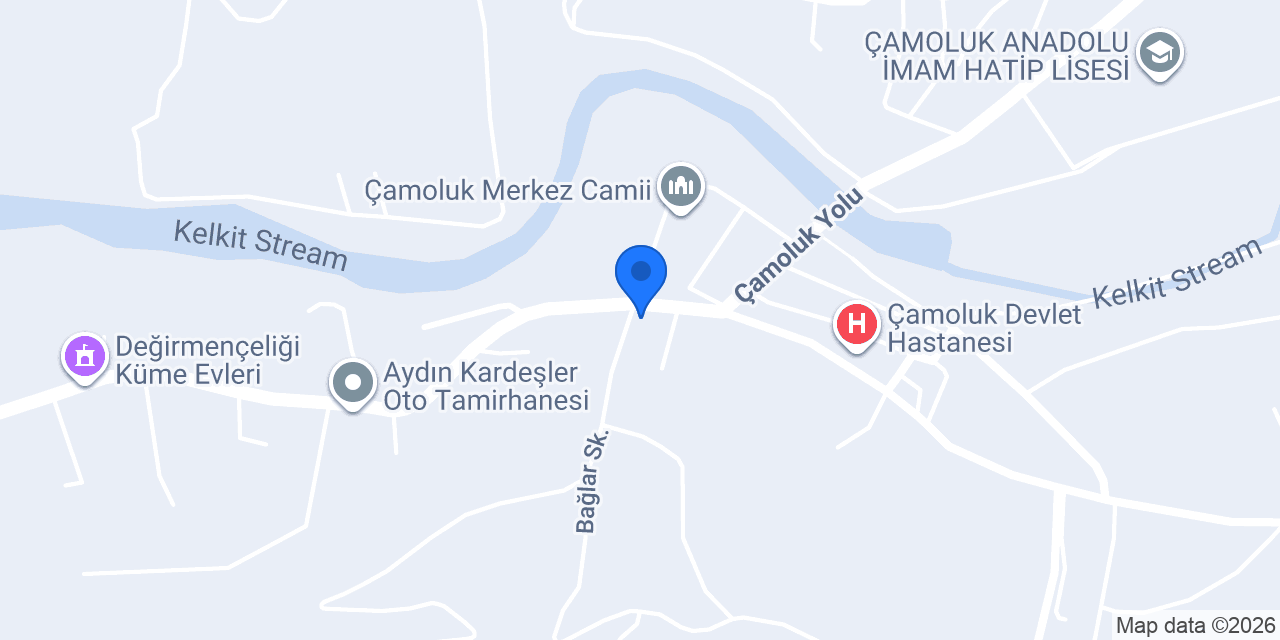 Çamoluk İlçe Emniyet Müdürlüğü konumu