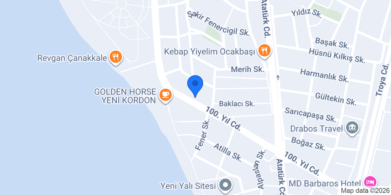 Çanakkale Veteriner Kliniği konumu