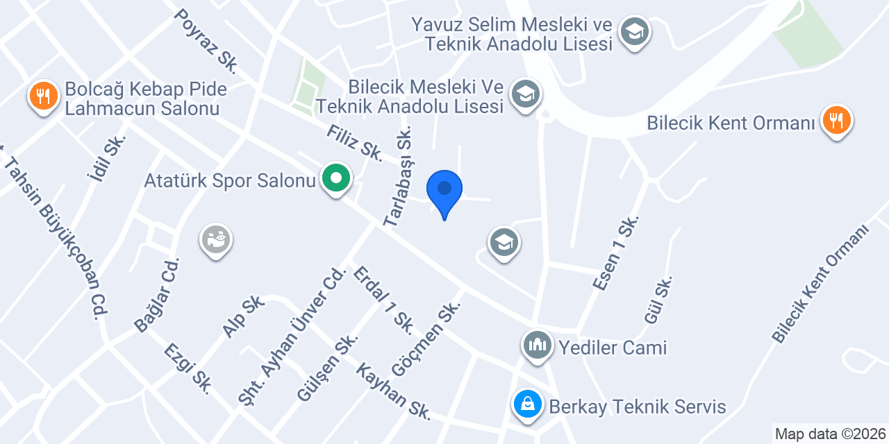 Murat Hüdavendigar Ortaokulu konumu