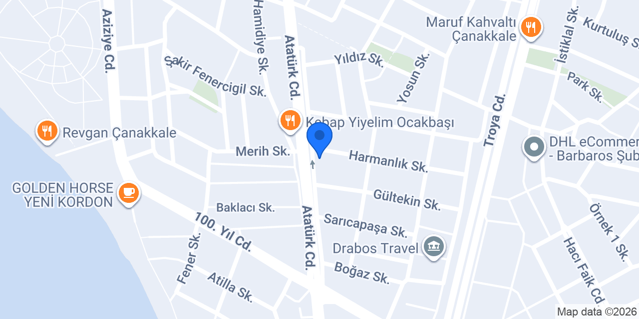 Çanakkale 4. Noterliği konumu
