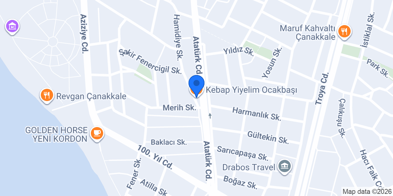 Kebap Yiyelim Ocakbaşı konumu