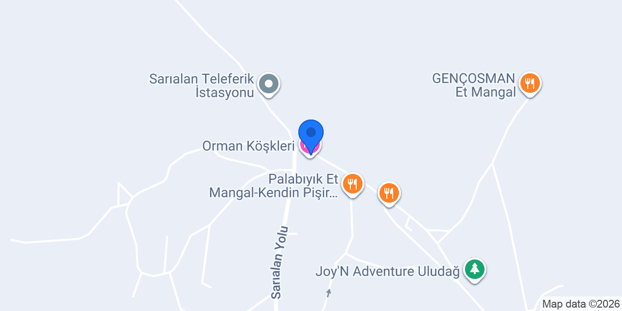 Orman Köşkleri konumu