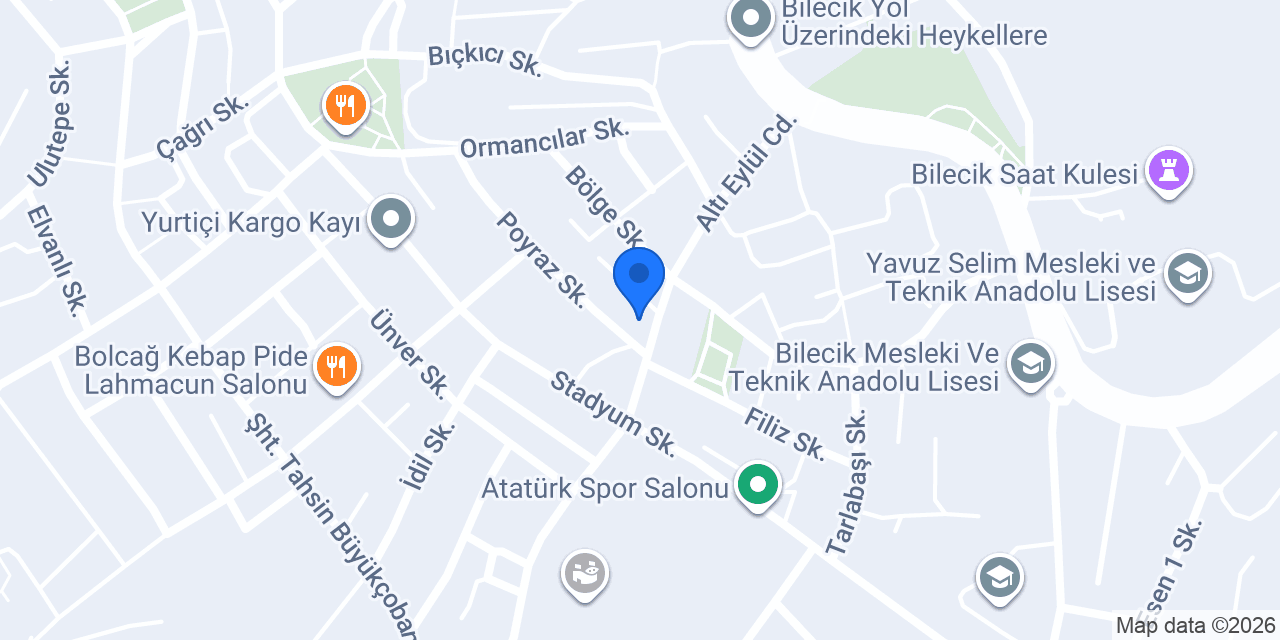 Bilecik Mühendislik konumu
