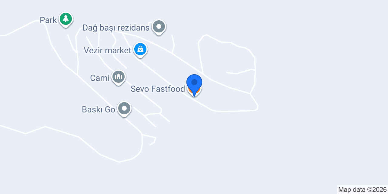 Sevo Fastfood konumu
