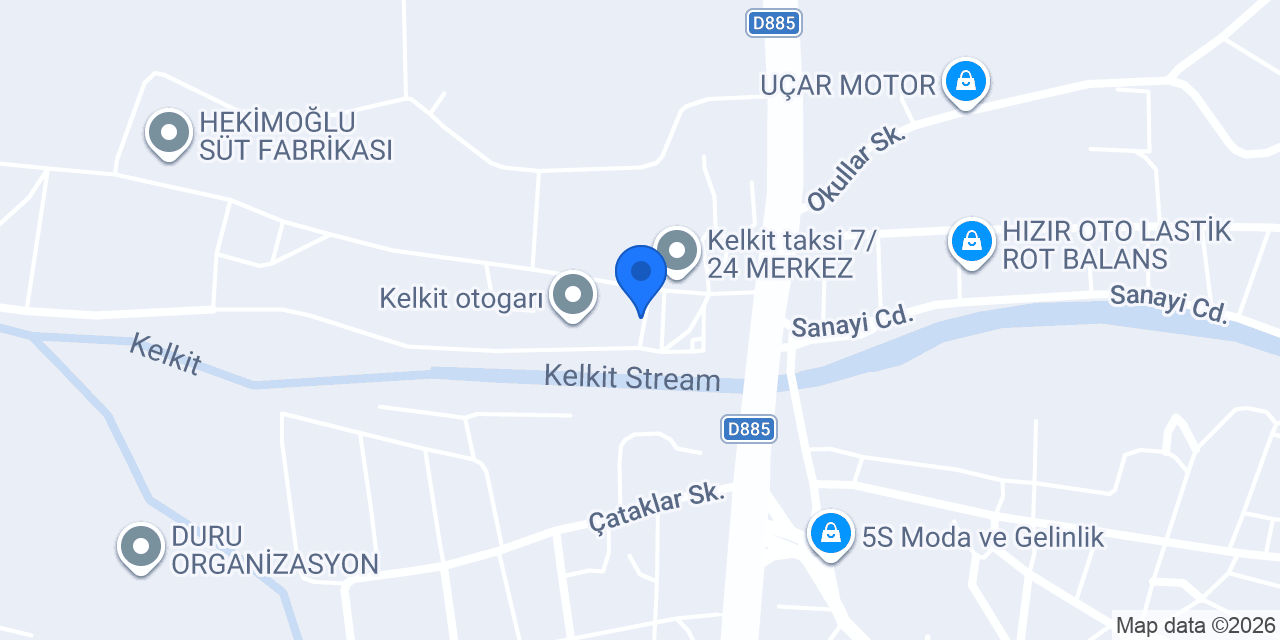 Kelkit Belediyesi Otobüs Terminali konumu
