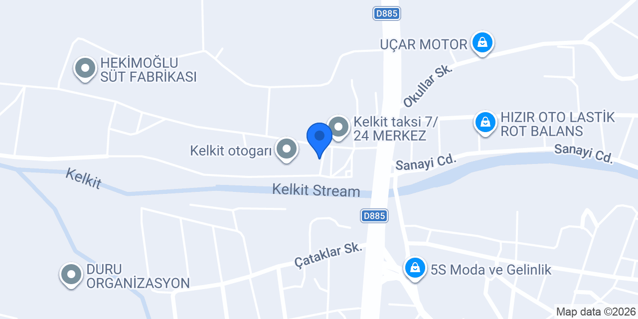 Kelkit Türkoğlu Terminal Taksi konumu