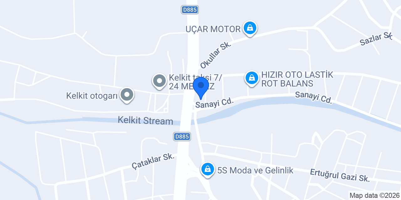 Kelkit İlçe Nüfus Müdürlüğü konumu
