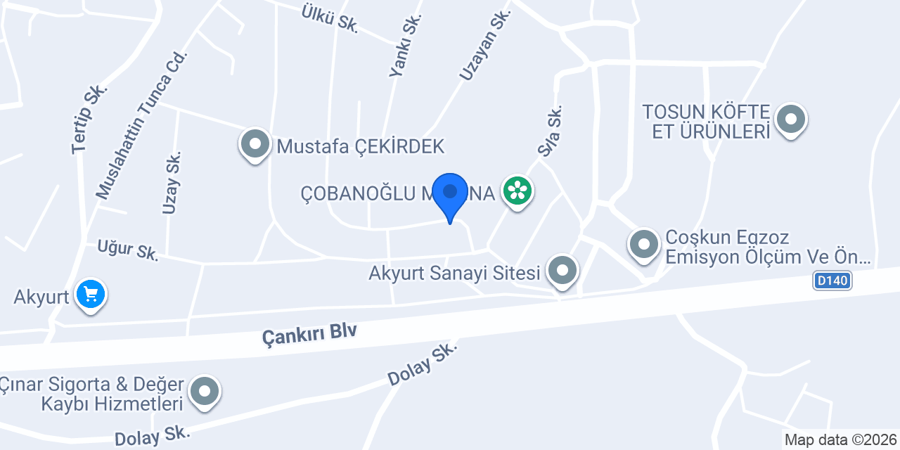 Akyurt Koç Torna konumu