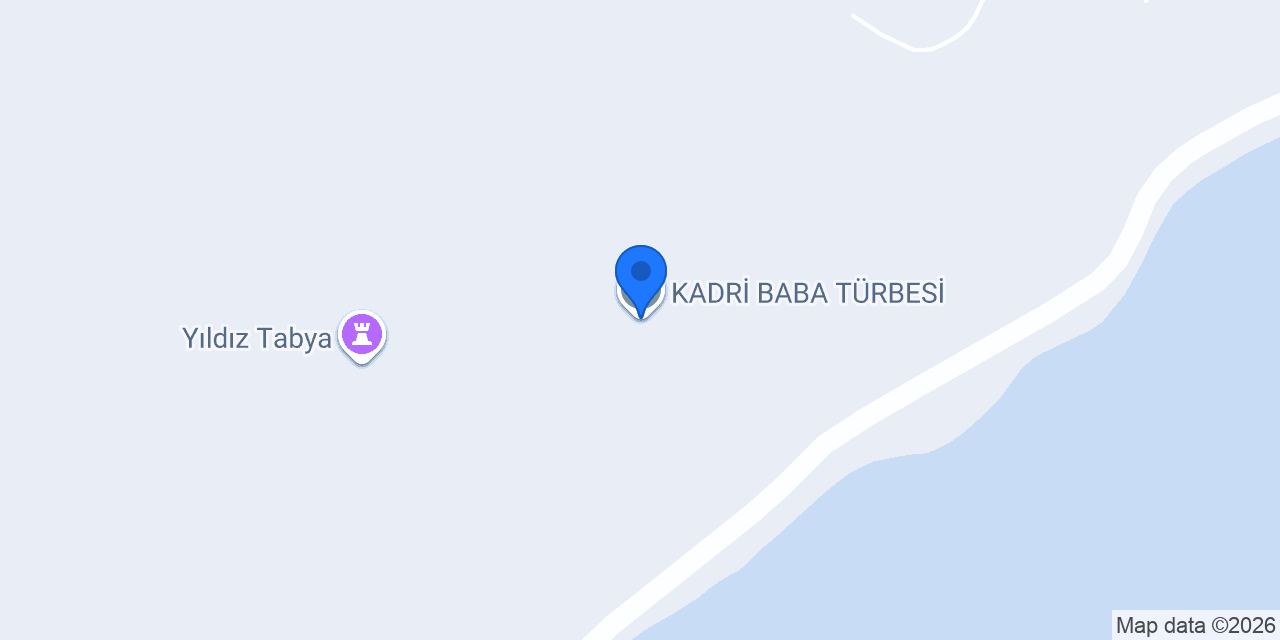 KADRİ BABA TÜRBESİ konumu