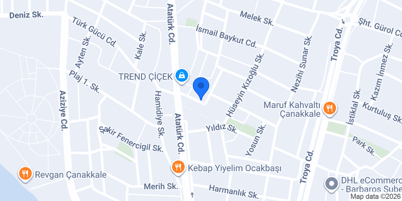 Çanakkale Kutlu İnşaat konumu
