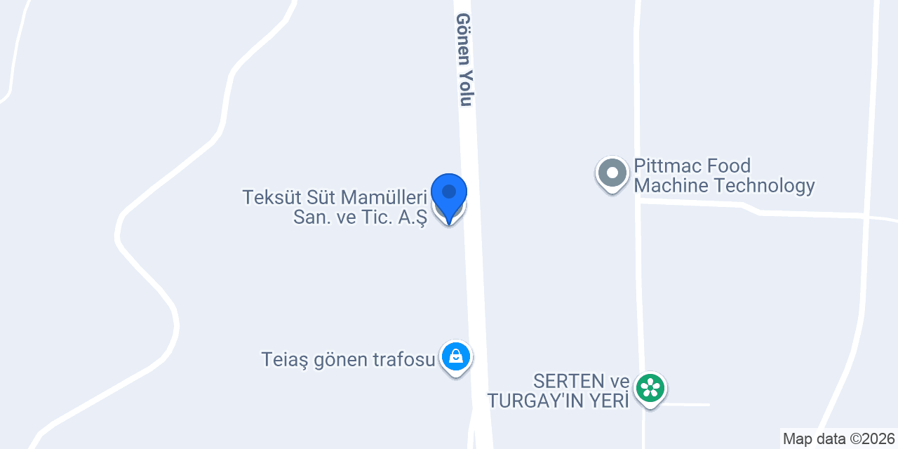 Teksüt Süt Mamülleri San. ve Tic. A.Ş. konumu