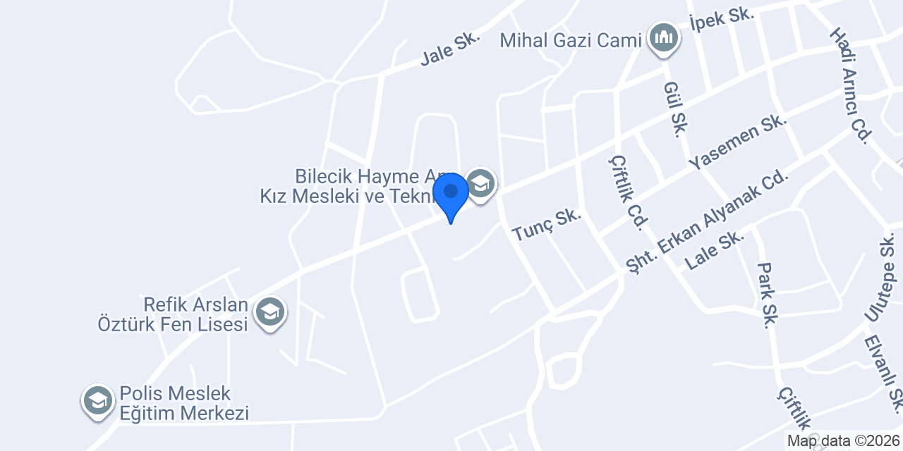 Bilecik Anadolu Lisesi konumu