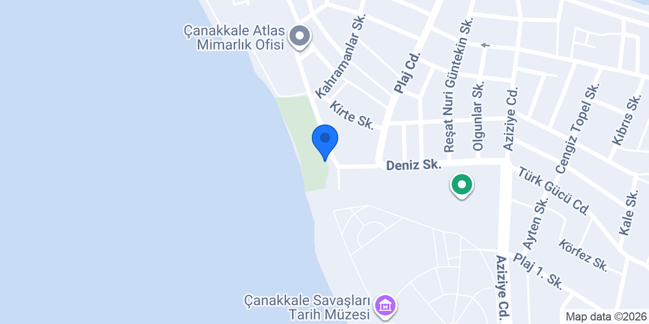 Mega Beach Çanakkale Kafe konumu