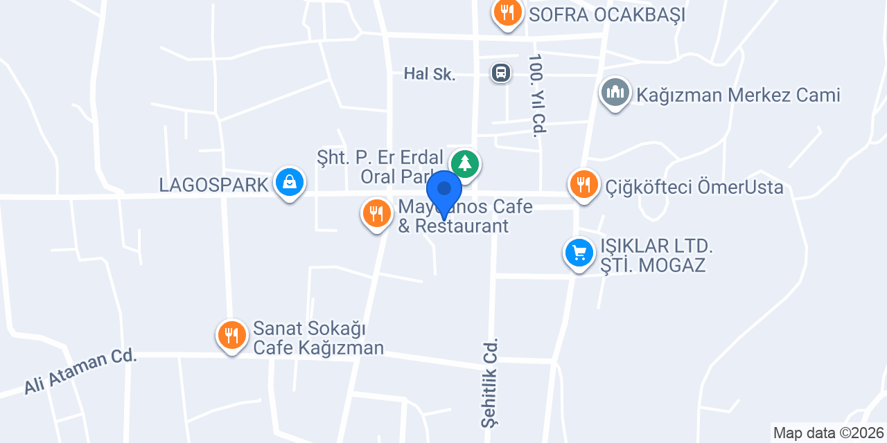 Kağızman Noterliği konumu