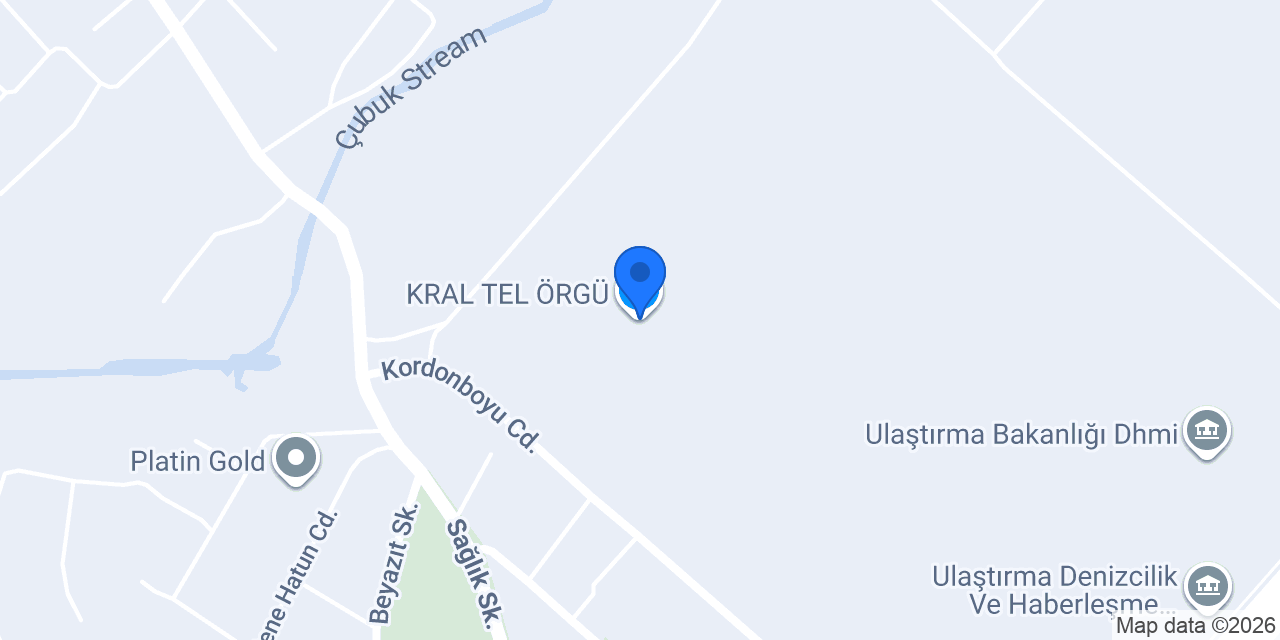 KRAL TEL ÖRGÜ konumu