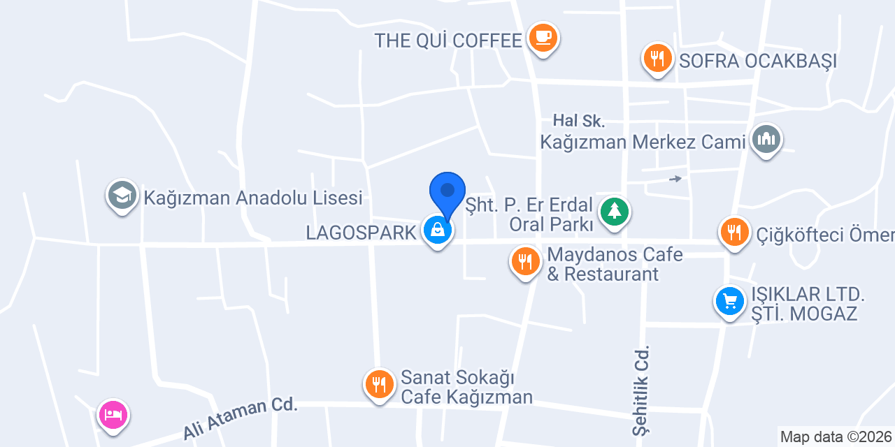 Ptt-kağızman Şubesi konumu