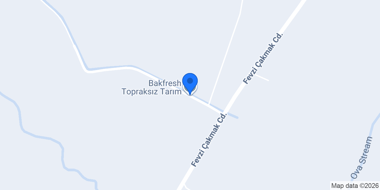 Bakfresh Topraksız Tarım konumu