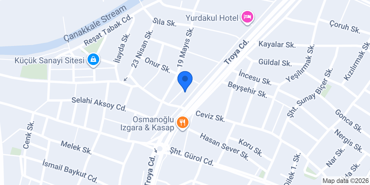 Kuvars Seramik konumu