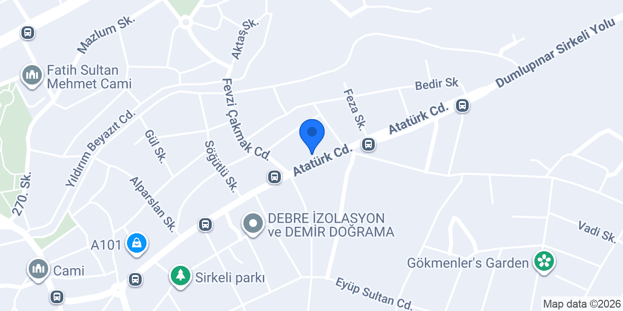 Doğan Kardeşler Mobilya konumu