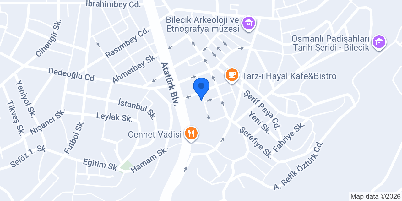 Bilecik Özel Edebali Sürücü Kursu konumu