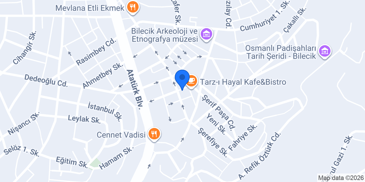 QNB Bilecik Şubesi konumu
