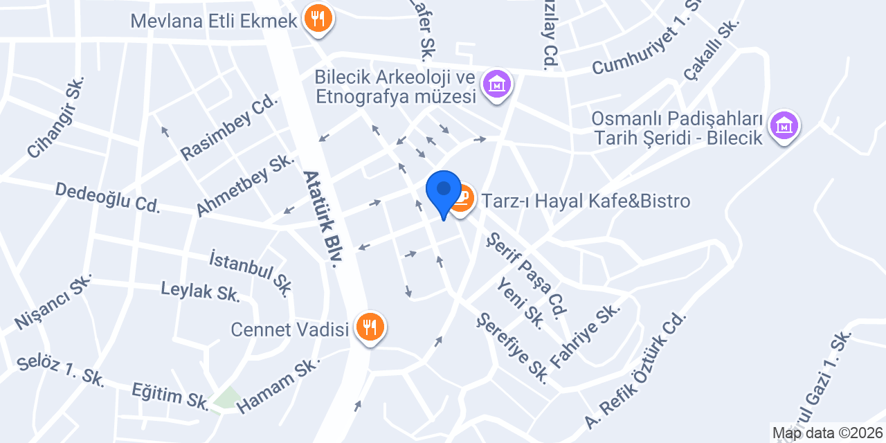 Bilecik Günlük Konaklama konumu