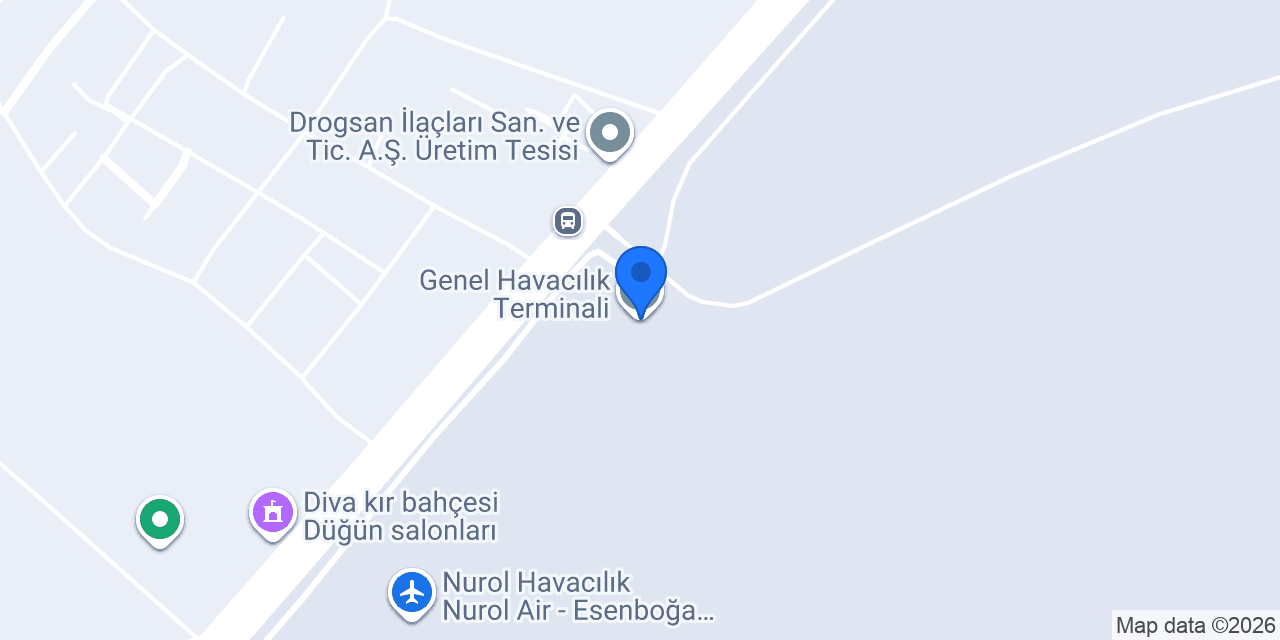 Genel Havacılık Terminali konumu