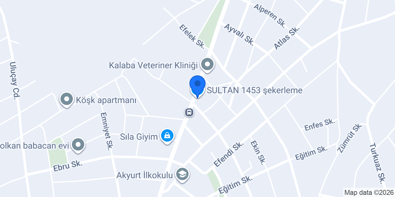 SULTAN 1453 şekerleme konumu