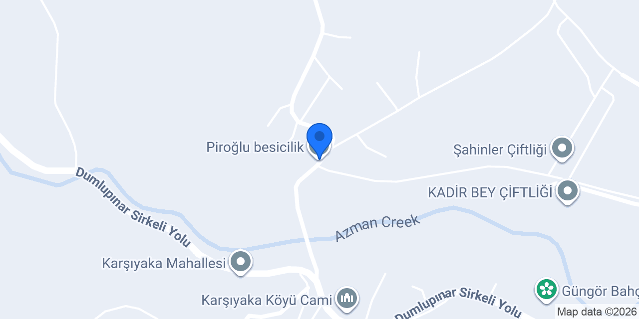Piroğlu besicilik konumu