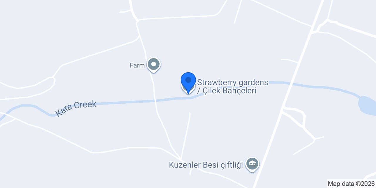 Strawberry gardens / Çilek Bahçeleri konumu
