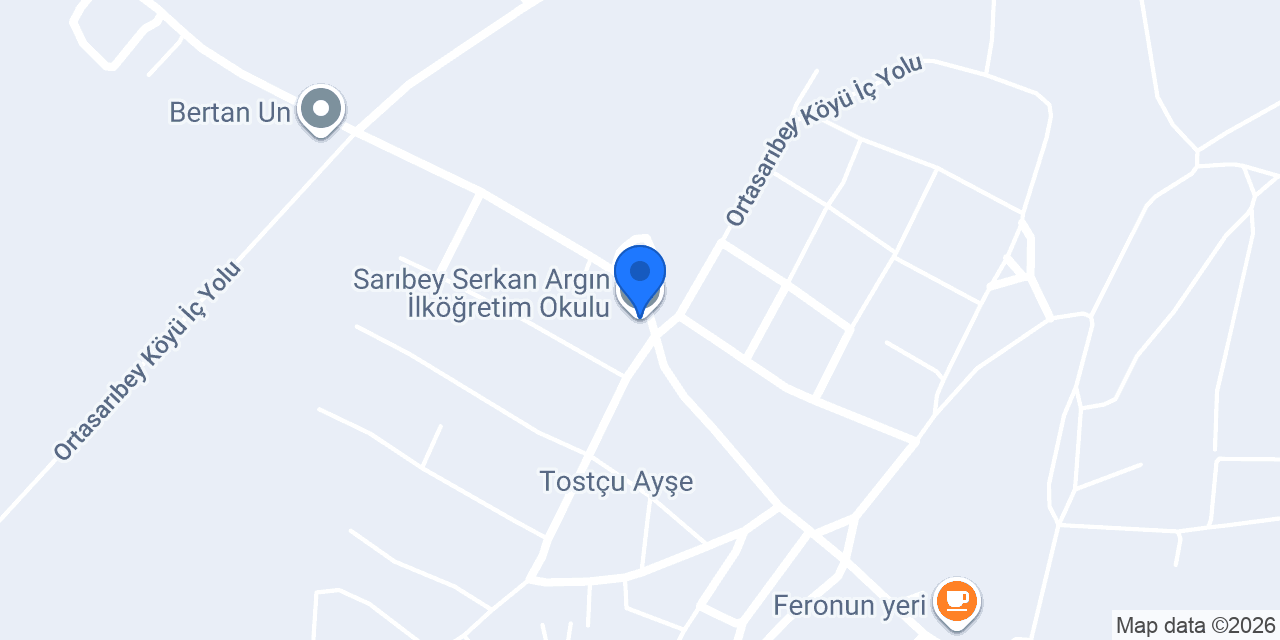 Sarıbey Serkan Argın İlköğretim Okulu konumu