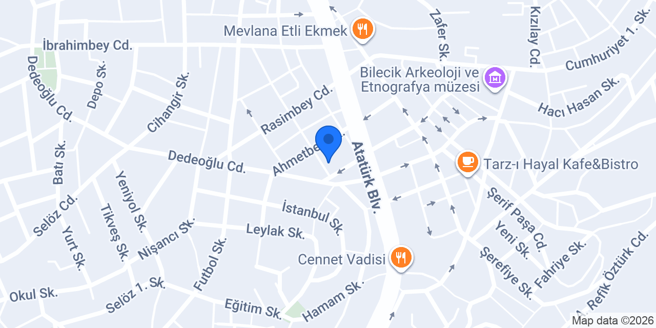 Can Apart & Pansiyon Konaklama BİLECİK MERKEZ konumu
