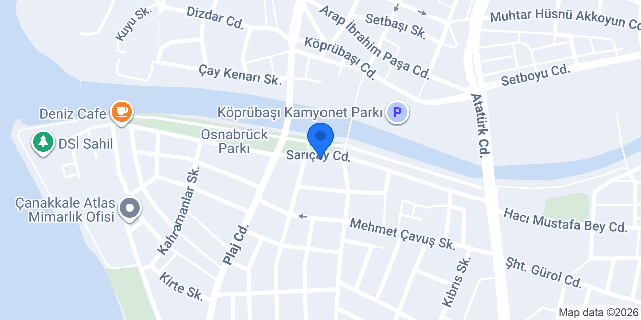TDV Çanakkale Kitap Kahve konumu
