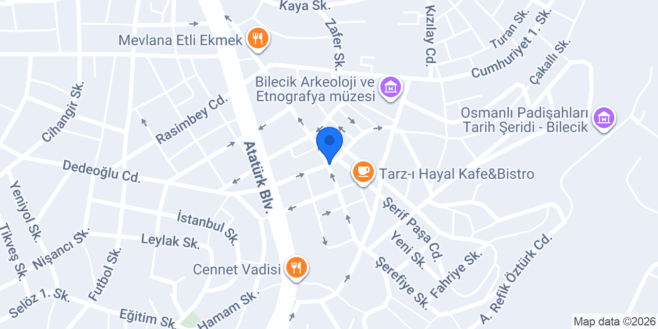 Halkbank Bilecik Şubesi konumu