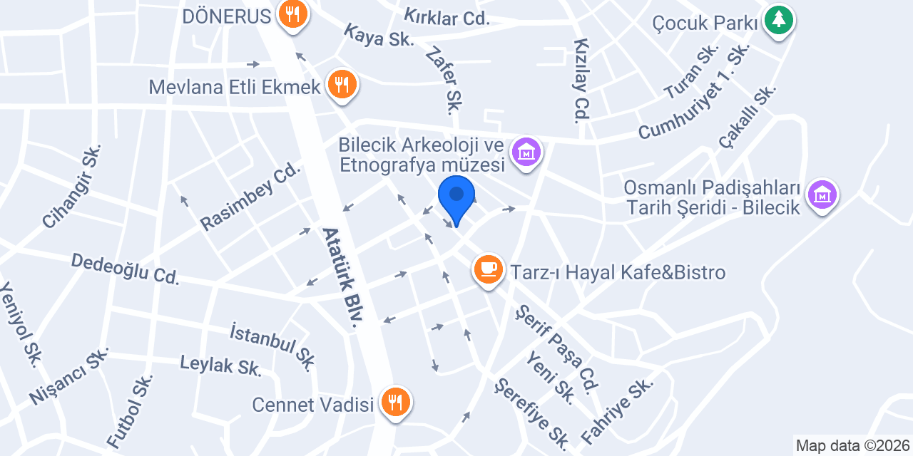 Özel Bilecik Sürücü Kursu konumu