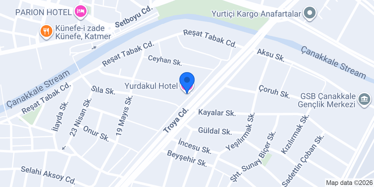 Yurdakul Hotel konumu