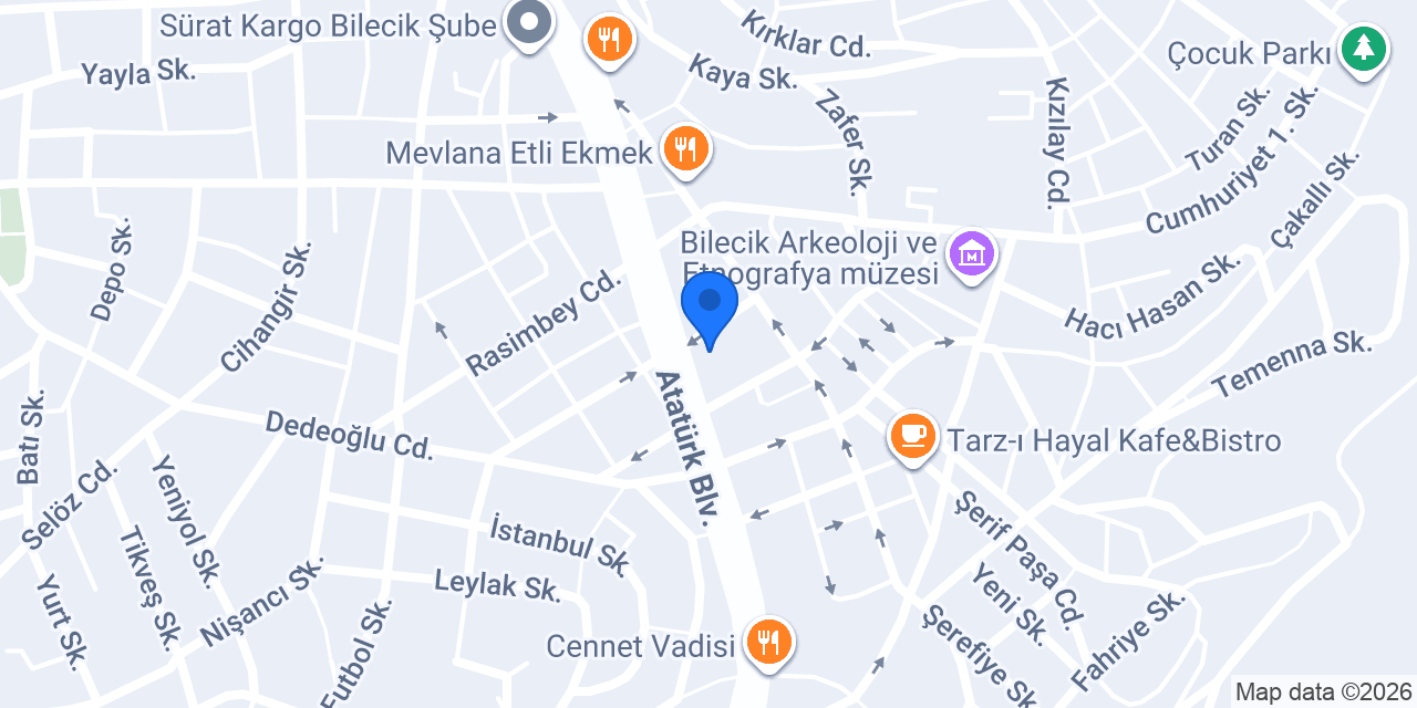 Hünkar Börek Salonu konumu