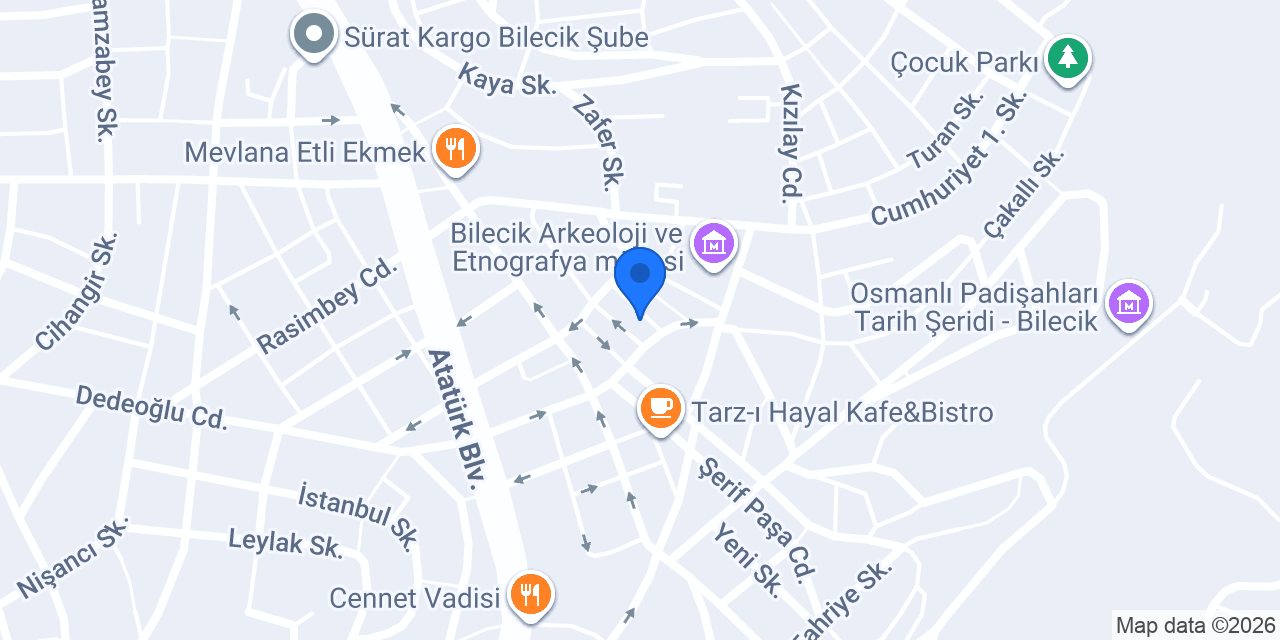 Özel Bilecik İnci Kişisel Gelişim Kursu konumu